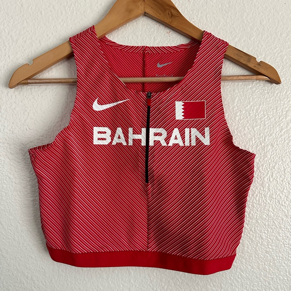 Nike Pro Elite Bahrain Running Track Field Racing Top Singlet Women Size Medium